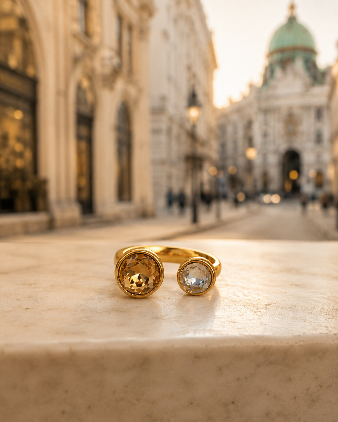 Golden Edge Ring