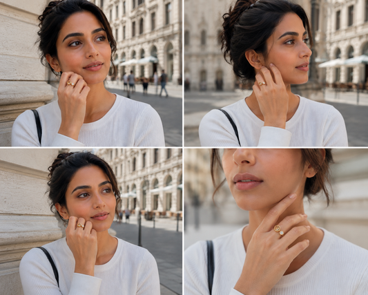 Golden Edge Ring